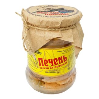 Печень трески из охл. сырья (Мурманск), стекло, 500 гр.