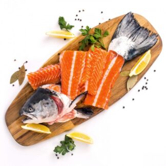 Суповой набор из свежей рыбы лосося (семги) охл. (уп. 1,5-2,0 кг.)